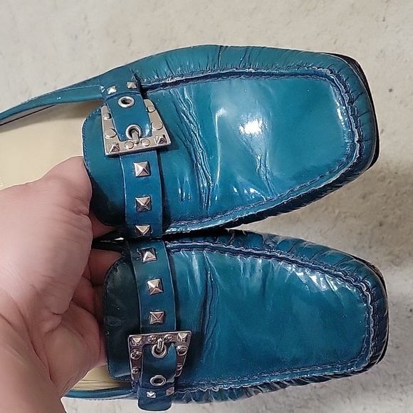 Stuart Weitzman Patent Leather Mules. Size 7.5 - Picture 3 of 8